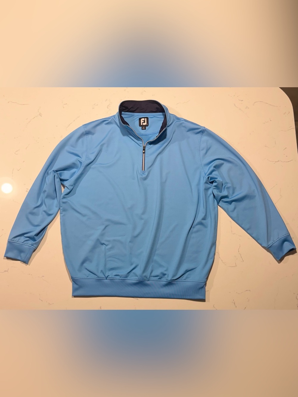 FootJoy Blue Performance Quarter-Zip Pullover